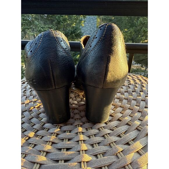 BOC Born Concept Casual Ankle Bootie Women 9 US 40.5 EU 3"Heel Black Leather - Picture 14 of 16